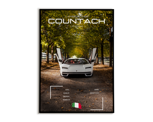 Plakat Lamborghini Countach LPI-800-4