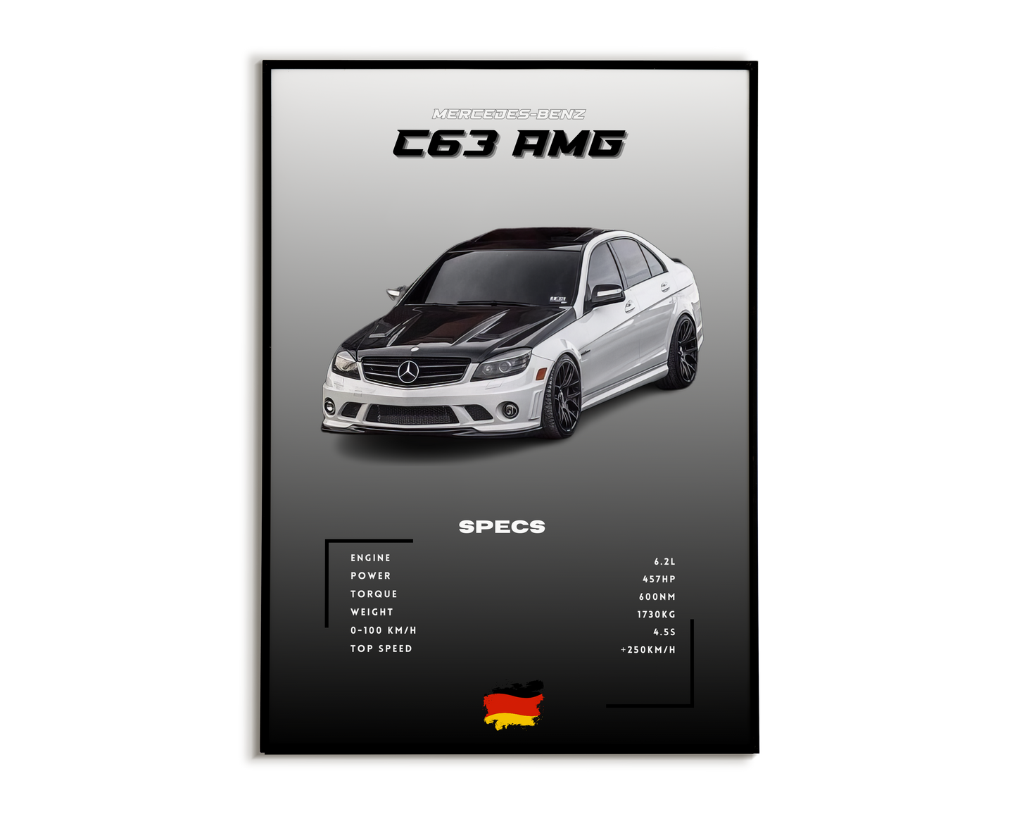 Plakat Mercedes-Benz C63 AMG W204