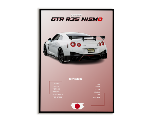Plakat Nissan GTR R35 Nismo