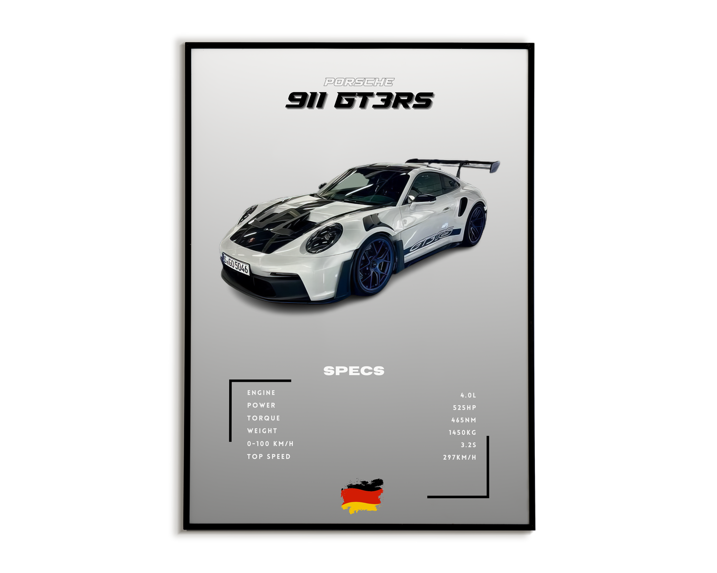 Plakat Porsche 911 GT3RS