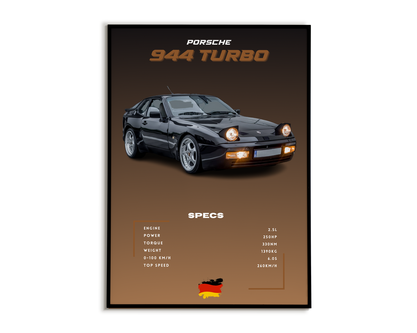 Plakat Porsche 944 Turbo