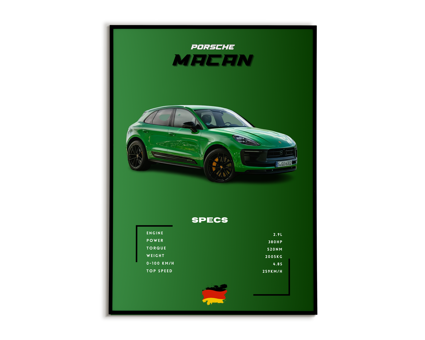Plakat Porsche Macan