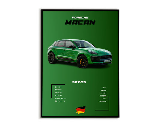 Plakat Porsche Macan