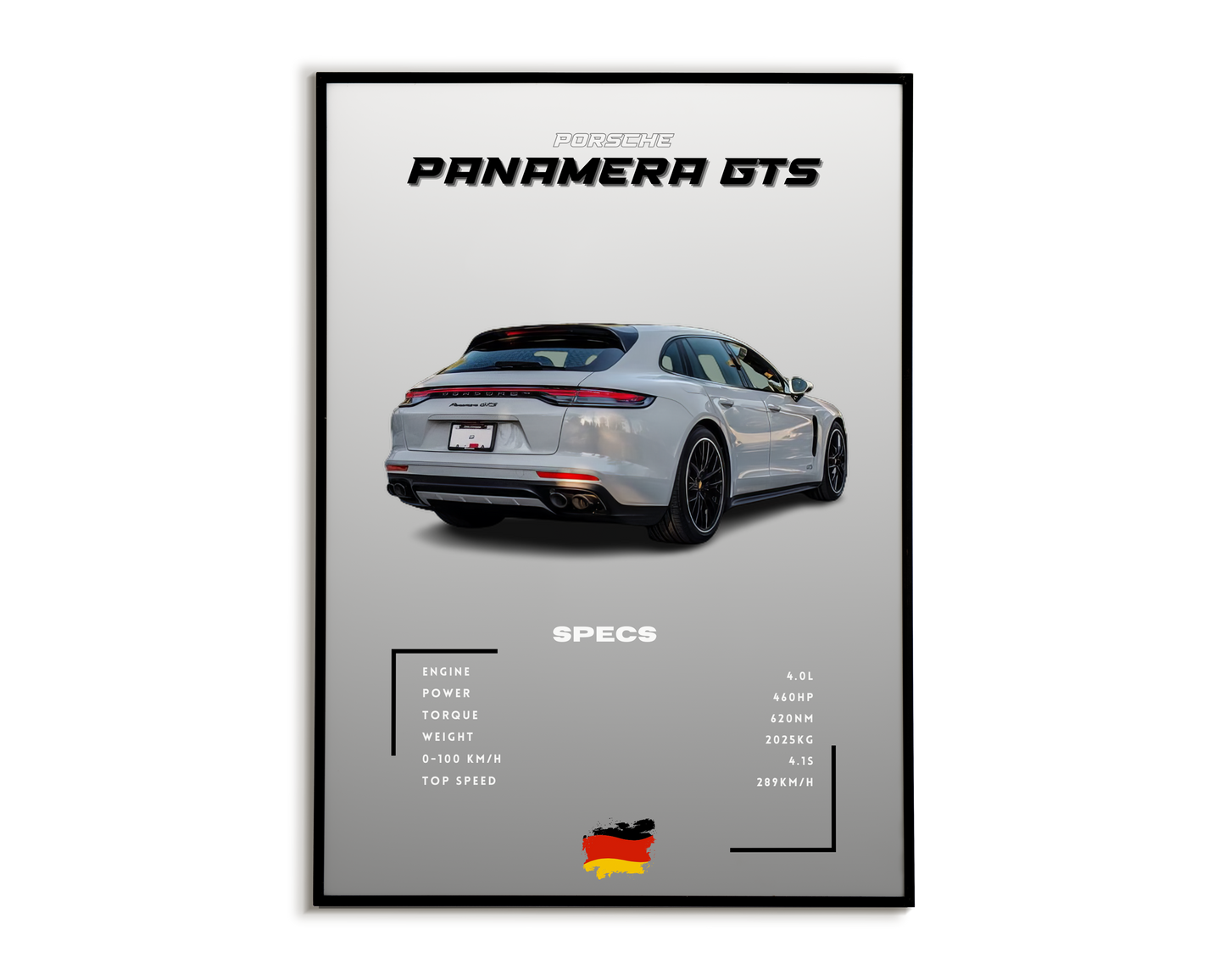 Plakat Porsche Panamera GTS