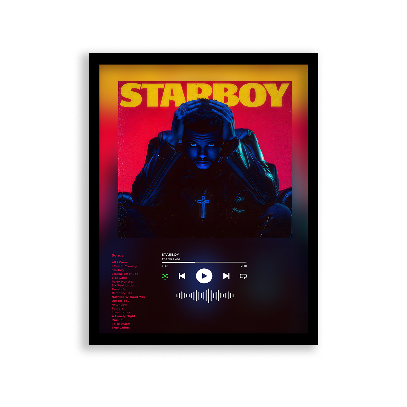 Plakat The Weeknd "Starboy"