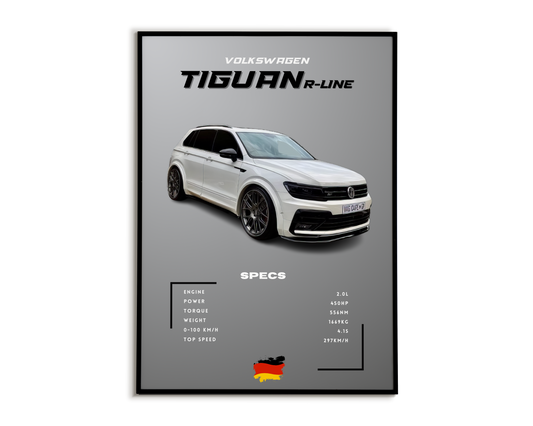 Plakat VW Tiguan R-line