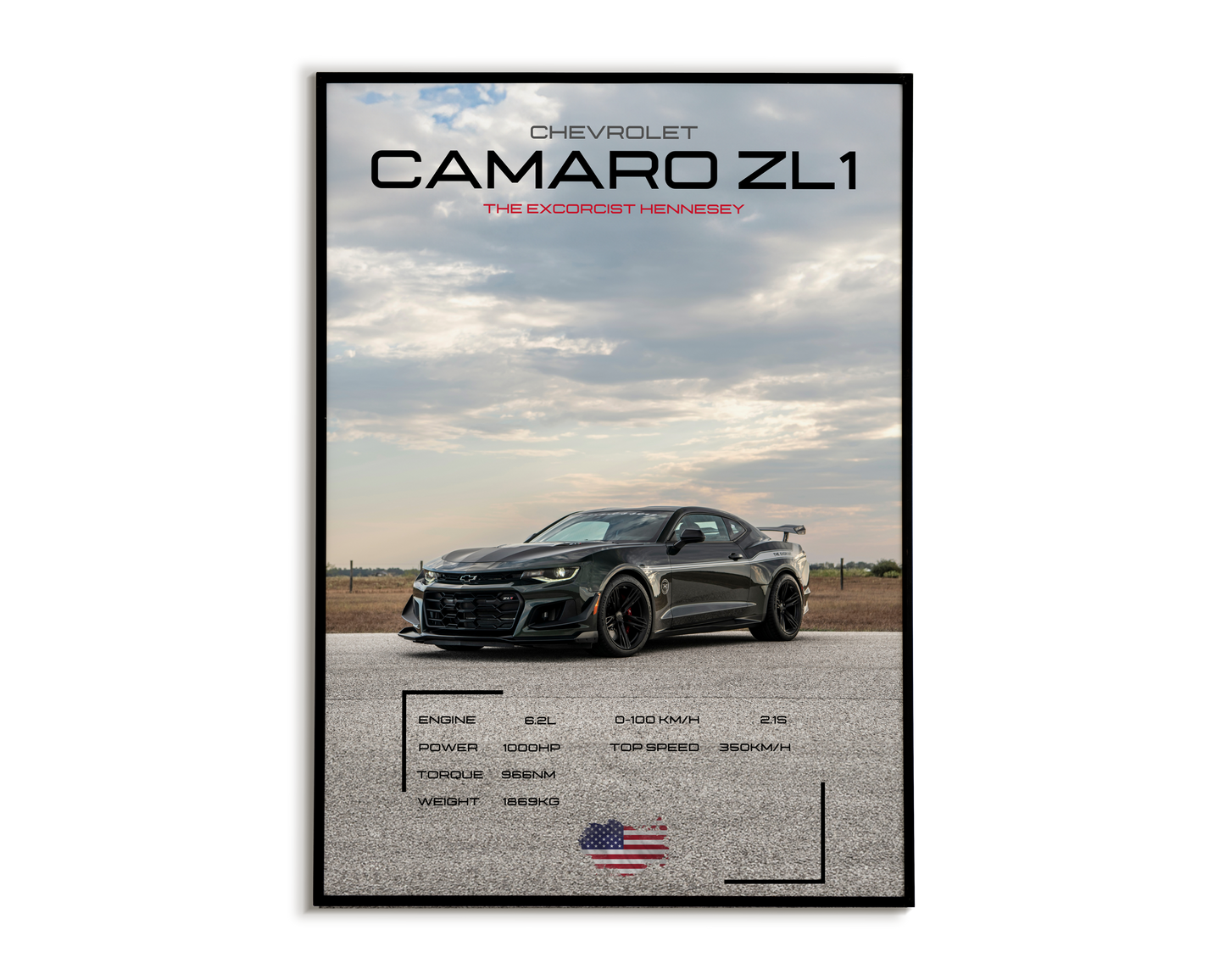 Plakat Chevrolet Camaro Zl1 THE EXCORCIST HENNESEY