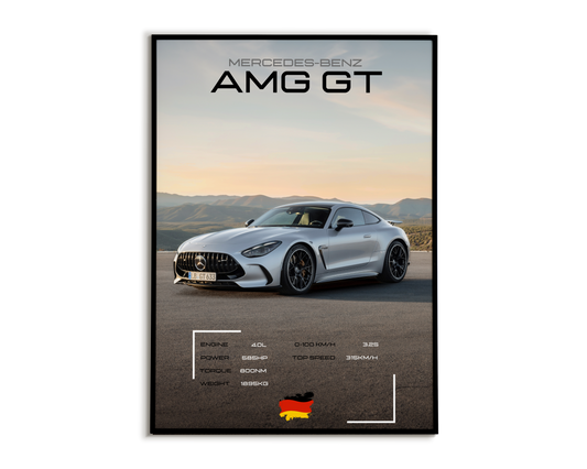 Plakat Mercedes-Benz AMG GT