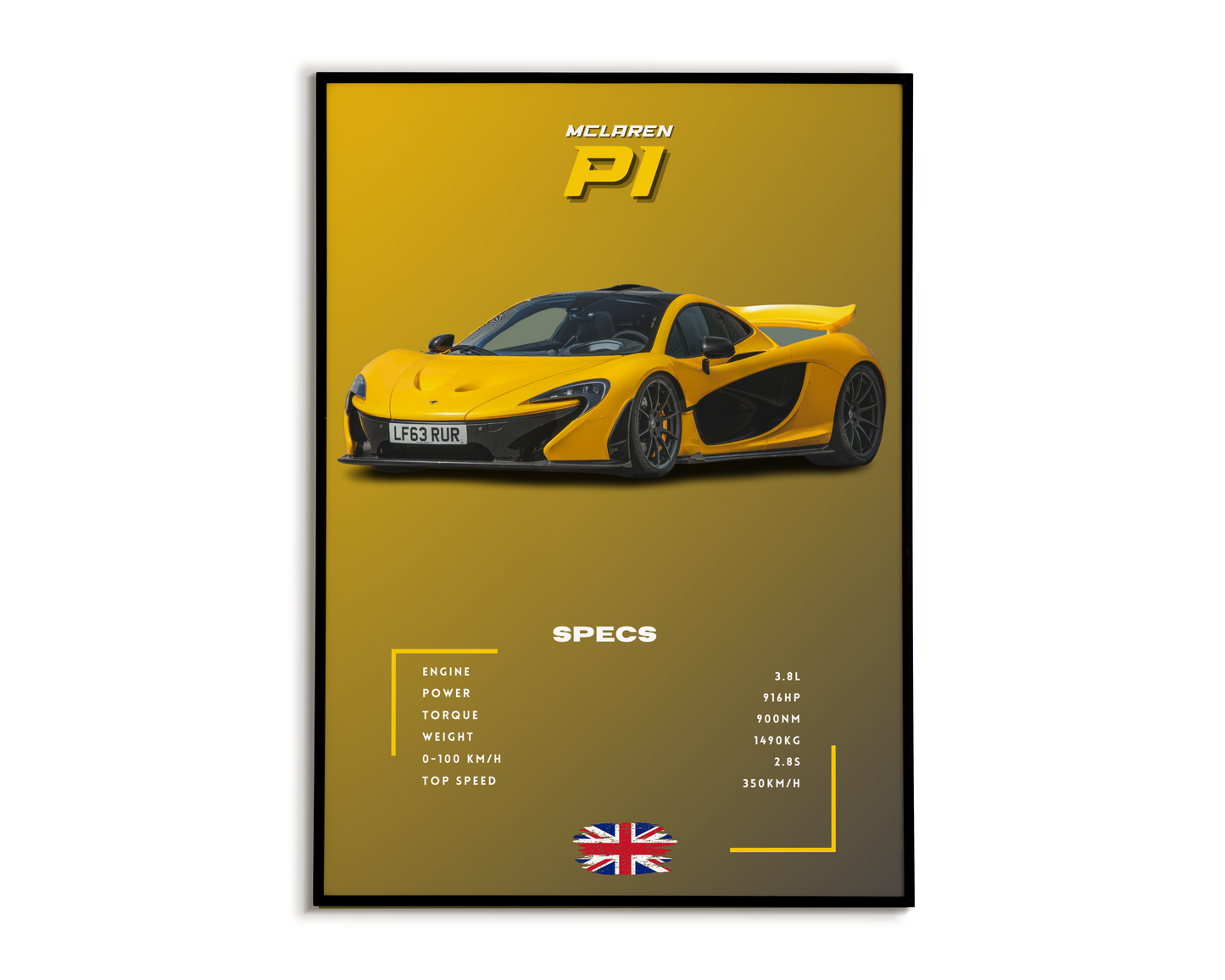 Plakat McLaren P1