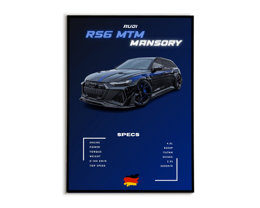 Plakat Audi RS6 MTM Mansory