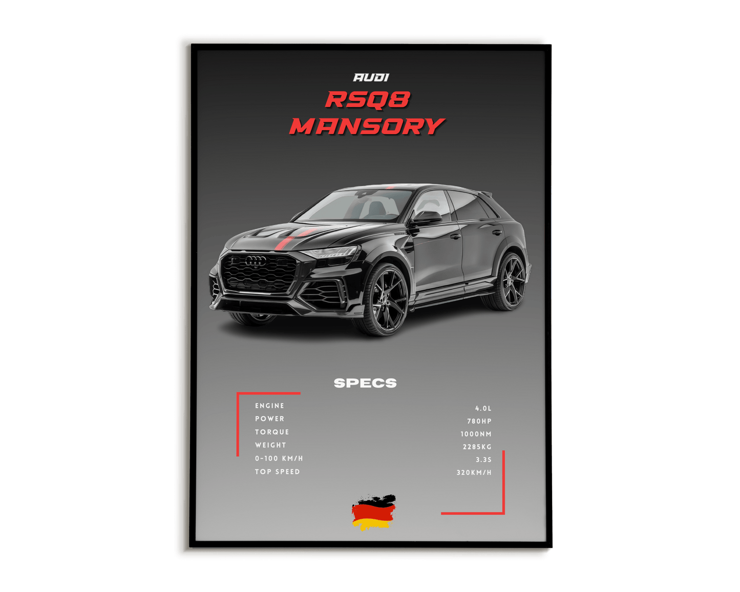 Plakat Audi RSQ8 Mansory