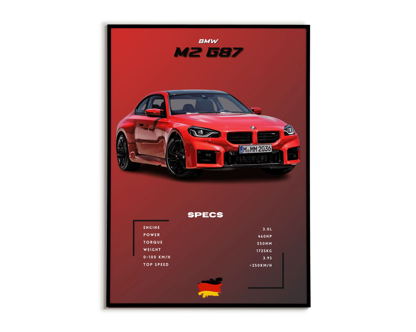 Plakat Bmw M2 G87