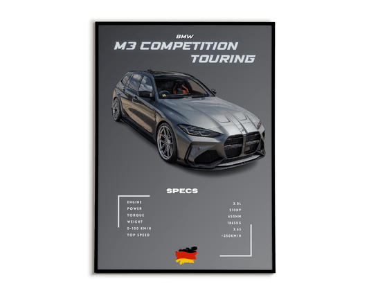 Plakat Bmw M3 Competition Touring