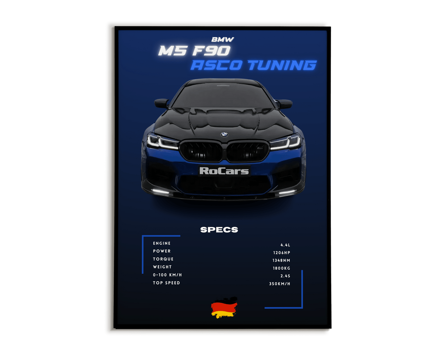 Plakat BMW M5 F90 ASCO TUNING