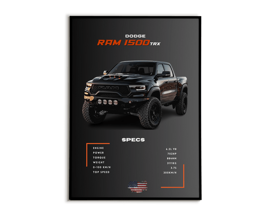 Plakat Dodge Ram 1500 TRX