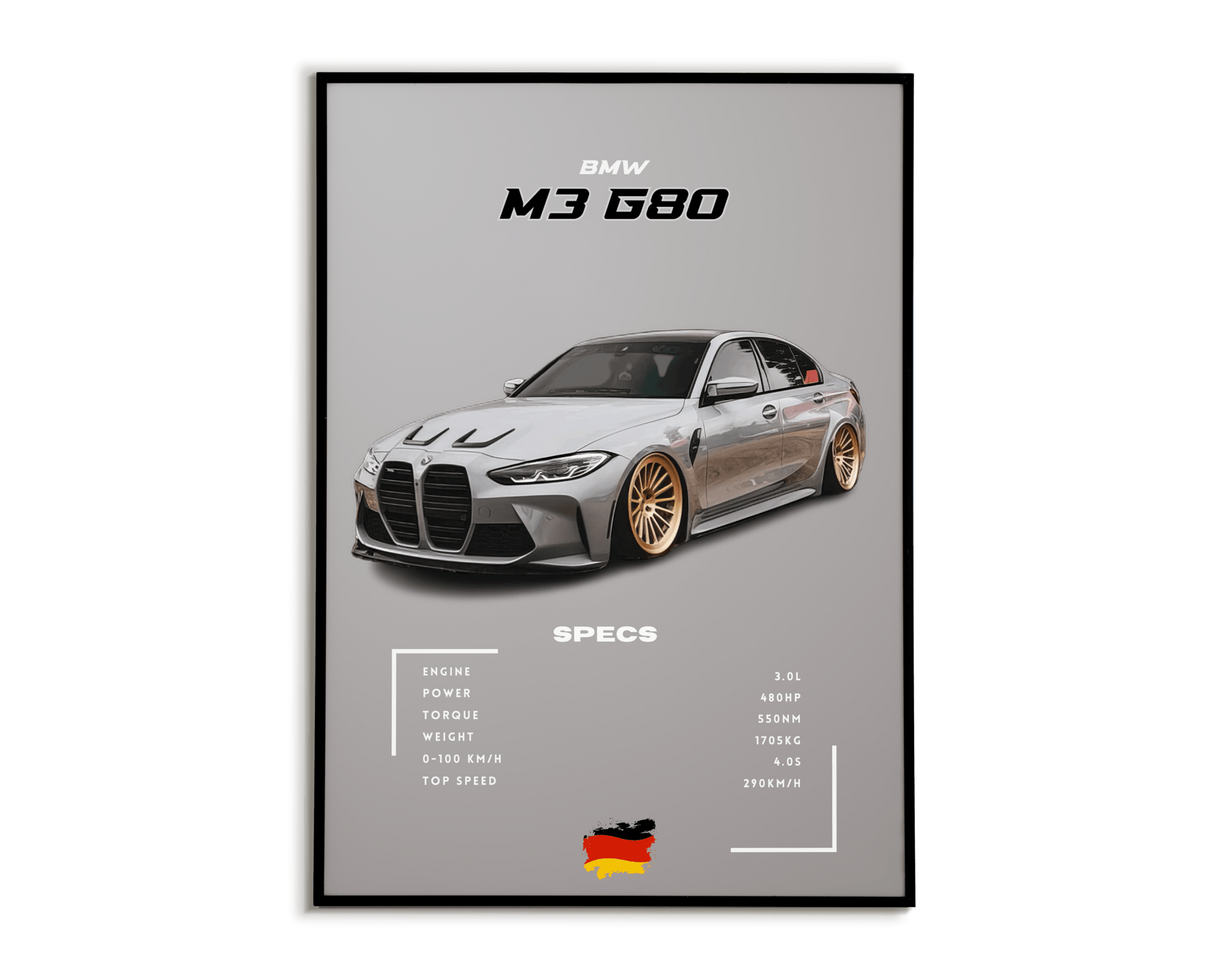 Plakat Bmw M3 G80 - Plakartify