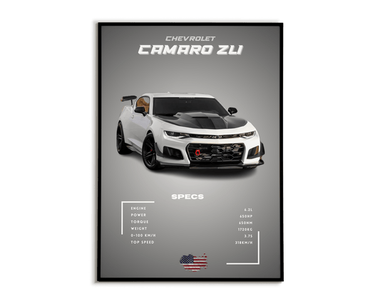 Plakat Chevrolet Camaro Zl1 - Plakartify