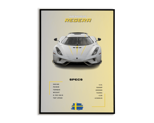 Plakat Koenigsegg Regera - Plakartify